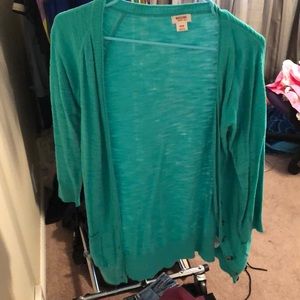 Kelly green cardigan